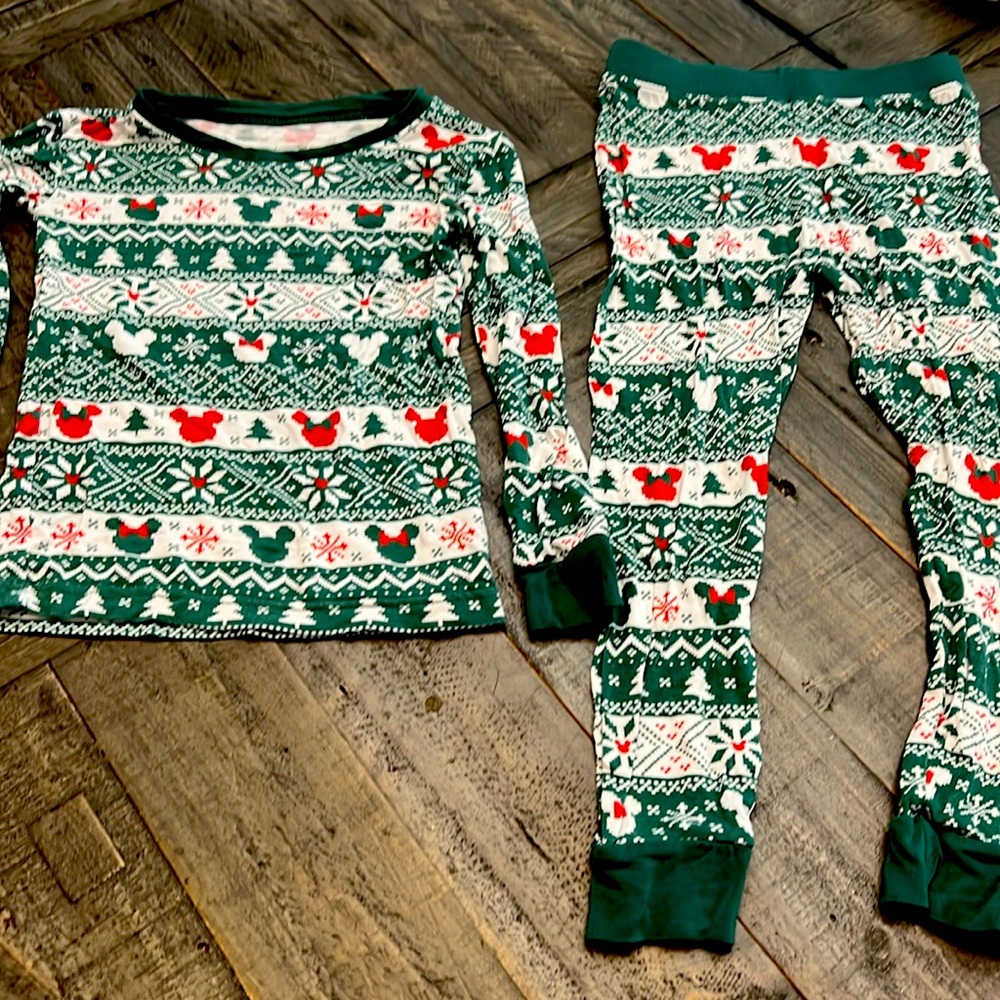 Disney Christmas little sleepies 3T
